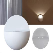 Arandela Balizador Para Área Externa Interna LED 1w 3000k Branco Globo