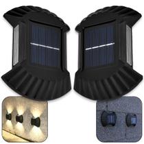 Arandela Base Quadrada Borda Redondas Luminárias Lâmpadas Leds Solar Slim Pequena Quintal Parede