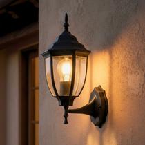 Arandela Bivolt 110 220V Lâmpada E27 Vintage Parede Cor Preta Inglesa Vidro Modelo Colonial Arandela Bivolt 110 220V Lâmpada E27 Vintage Parede Cor Preta Inglesa Vidro Modelo Colonial