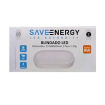 Arandela Blindada Led 8W 3000K Bivolt - Save Energy - SE-260.2241