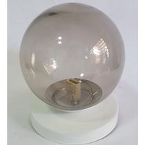 Arandela Bola Globo de Vidro para Uma Lâmpada Alumínio e Vidro