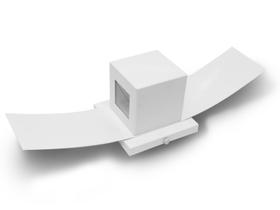 Arandela Box Com Aba 2 Focos Branca Arandela Box Com Aba 2 Focos Branca