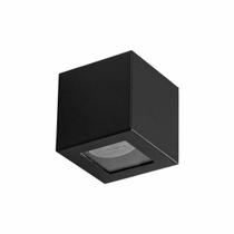 Arandela Box Cubo 1 Facho Externa Preto P/ Mr11 Starlumen St2778