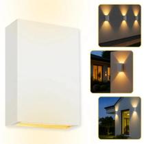 Arandela Box Slim Mini Led 4w 2 Focos 12cm Externa Ip65 Iluminação Luz Quente Arandela Box Slim Mini Led 4w 2 Focos 12cm Externa Ip65 Iluminação Luz Quente