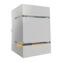 Arandela Branca 2 Focos E 2 Frisos Externa Parede Muro S/Lampada Arandela Branca 2 Focos E 2 Frisos Externa Parede Muro S/Lampada