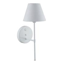 Arandela Branca com Cupula Branca 44cm para 1 Lâmpada E27 DITAL