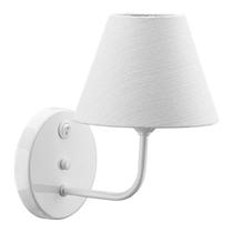 Arandela Branca com Cupula Branca para 1 Lâmpada E27 DITAL