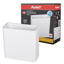 Arandela Branca Elegance 2 Fachos 3000k Ip65 3w Avant