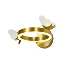 Arandela Butterfly Circle Dourado 12W 3 em 1