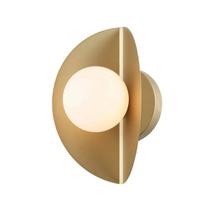 Arandela Cacau 1xG9 Dourado/Branco 25W Bella Iluminação