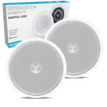 Arandela Caixa Som Ambiente Bluetooth Ativa 140W Redonda