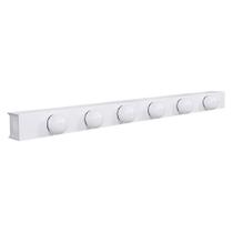 Arandela Camarim 6 Lâmpadas 80cm Alumínio Branco com Botão RL Arandela Camarim 6 Lâmpadas 80cm Alumínio Branco com Botão RL