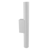Arandela Cilindro Luxo Branco 35cm Led 12W 3 em 1 Bivolt