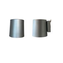 Arandela cinza 16x16,5cm