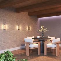 Arandela Cisne 18w 3 Focos de Madeira Maciça de Demolição