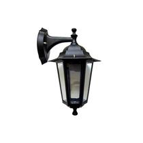 Arandela Clássica Alumínio Preto Fosco/Vidro 1L E27 36cm Luxmundo LG6102-PT Arandela Clássica Alumínio Preto Fosco/Vidro 1L E27 36cm Luxmundo LG6102-PT