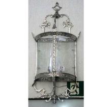 Arandela Classica Art Noveau Metal Prata Fino Acabamento Arandela Classica Art Noveau Metal Prata Fino Acabamento