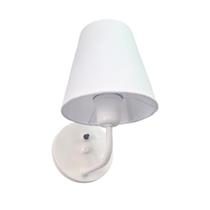 Arandela Clássica Branca Tecido Branco Com Interruptor Uso Salas, Cabeceiras de Cama Arandela Clássica Branca Tecido Branco Com Interruptor Uso Salas, Cabeceiras de Cama