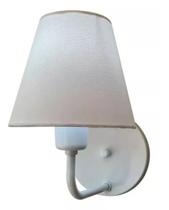 Arandela Clássica Branca Tecido Branco Uso Salas, Cabeceiras de Cama Arandela Clássica Branca Tecido Branco Uso Salas, Cabeceiras de Cama