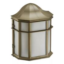 Arandela Colonial Janelinha Ouro Velho Externa 25cm Alu79