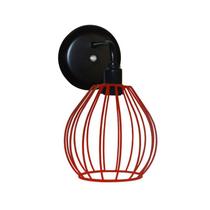 Arandela Com Aramado Modelo Balão - Vermelho Arandela Com Aramado Modelo Balão - Vermelho