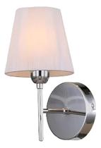 Arandela com cúpula de fio de seda branco