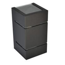 Arandela com friso Preta 15cm 1XG9 - Rioprelustres - AR6203 PT-TEXT
