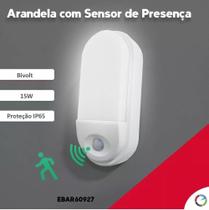 Arandela com sensor de presença Bf 15w 6500k - EMBU LED
