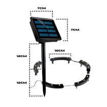 Arandela com Sensor Solar jardim escadas muros prova - hq