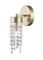 Arandela Cristal Light 1XG9 Alumínio Dourado - (89631130) - BASE I - Blumenau Iluminação