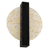 Arandela cross preto com acrílico com folhas de ouro led incluso 3000k bivolt 20X25CM - SKYLIGHT Arandela cross preto com acrílico com folhas de ouro led incluso 3000k bivolt 20X25CM - SKYLIGHT