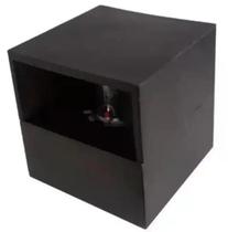 Arandela Cubo um Facho 4104.A0.S Preto 2700K - Interlight