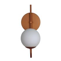 Arandela Curva Globo 12 Jabuticaba Cobre Fosco Arandela Curva Globo 12 Jabuticaba Cobre Fosco