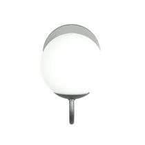 Arandela Curva P Globo 12 Prata Fosco Bivolt