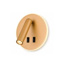 Arandela de Cabeceira Leitura Nobre Read Soft Zro Sobrepor Gold 3+7w 3000K Arandela de Cabeceira Leitura Nobre Read Soft Zro Sobrepor Gold 3+7w 3000K
