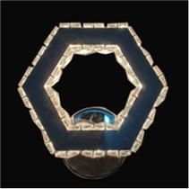Arandela de Cristal Hexagono Led 12W 3 em 1 Bivolt Arandela de Cristal Hexagono Led 12W 3 em 1 Bivolt