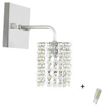 Arandela De Cristal Legitimo Clearcast com Lâmpadas 3000K (B Arandela De Cristal Legitimo Clearcast com Lâmpadas 3000K (B