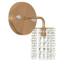 Arandela de Cristal Legitimo Clearcast Redonda Cobre Arandela de Cristal Legitimo Clearcast Redonda Cobre