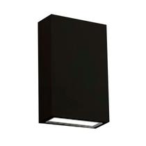 Arandela de Efeito Externa Duplo Facho Duo LED 6W Branco Quente 3000K Bivolt - Preto