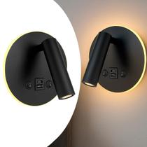 Arandela De Leitura Foco Móvel Led Usb E Usb-C Sala Bet82