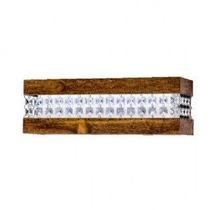 Arandela de Madeira com Cristais 12x35x11cm Arandela de Madeira com Cristais 12x35x11cm