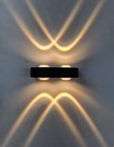 Arandela de Pared Arctis Luminária 4w Iluminação Led Ip65 Bivolt com 2 focos Branco Quente 3000k Escada Corredor Uso Externo Arandela de Pared Arctis Luminária 4w Iluminação Led Ip65 Bivolt com 2 focos Branco Quente 3000k Escada Corredor Uso Externo