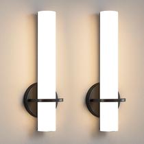 Arandela de parede AIJIASI 15" preta 15W 3000K LED acrílico