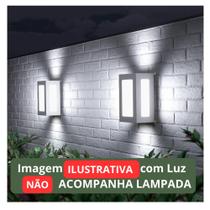 Arandela de Parede Area Externa Moderna com Bocal E27 Genova 5 vidros -BRLUX