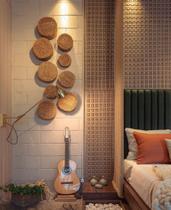 Arandela de parede asa articulado assinado por erlon tessari 83x16x20cm metal - munclair 2373