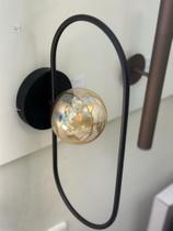 Arandela de parede cadre (a)39x(l)12x(p)20cm preto e branco fosco - casual light studioluce ar1332