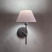 Arandela De Parede Clássica Chumbo Com Interruptor e Cúpula branca e lâmpada branco frio Sala Quarto Dormitório, Banheiro, Escritório Arandela De Parede Clássica Chumbo Com Interruptor e Cúpula branca e lâmpada branco frio Sala Quarto Dormitório, Banheiro, Escritório