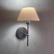 Arandela De Parede Clássica de Alumínio Com Interruptor e Cúpula Ref 16 com lâmpada branco frio