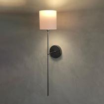 Arandela De Parede Clássica Decorativa Sala de estar, Corredor, Quarto e cabeceira de Cama, Com Cúpula e Lâmpada Branco quente