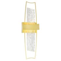 Arandela de parede CWI Lighting Guadiana 20cm Satin Gold LED